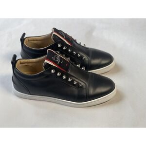 Christian Louboutin Shoes Womens Size 36.5 Leather Stud Slip On Made in Italy